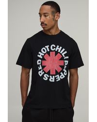 BoohooMAN - Oversized Hot Chilli Peppers License Print T-Shirt - Lyst