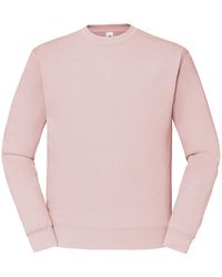 Fruit Of The Loom - Classic Drop Shoulder Sweatshirt (Powder Rose) - Lyst