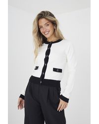 Brave Soul - 'Lady' Classic Round Neck Cardigan - Lyst