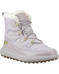 Helly Hansen - Sport Willetta 2 Mid Leder Damen Mellow Graue Winterstiefel Bis Zur Mitte Der Wade - Lyst