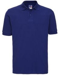 Russell - Classic Cotton Pique Polo Shirt (Bright Royal) - Lyst