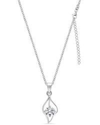 Bibei - Necklace Sterling 925 With Teardrop Pendant And Sparkling Crystal Bicll038 - Lyst