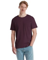 Fruit Of The Loom - Iconic 195 Ringspun Premium Tshirt (Dark Plum) - Lyst