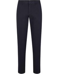 BOSS - Kaito1 Solid Patterned Slim Trousers - Lyst