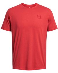 Under Armour - Sportstyle Logo Tank Sleeveless Vest With Soft Feel And Loose Cut, Sleek Sleeveless T-shirt With Graphic Design - Lyst