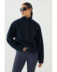 DSGN Studio - Borg Zip Through Funnel Neck Jacket - Lyst