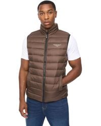 Crosshatch - Gattering Mve Quilted Gilet - Lyst