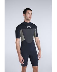 Mountain Warehouse - 'Slater' Shorty Wetsuit With Back Entry Zip Neoprene Swimwear - Lyst