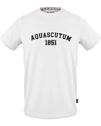 Aquascutum - Crew Neck Short Sleeve Regular Fit T-Shirt - Lyst