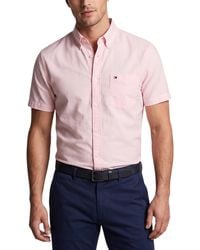 Tommy Hilfiger - Shirt Oxford Lightweight Short Sleeve Regular Fit Summer Top - Lyst