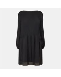 BOSS - Dasie Crew Neck Long Sleeve Knee Length Dress - Lyst