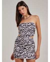 Pink Vanilla - Swirl Printed Corset Top - Lyst