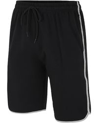 KAM Jeanswear - Kam Shorts With Side Stripe Cotton Blend Gym - Lyst