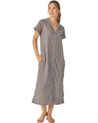 J&j Brothers - Summer Long Short Sleeve Nightgown Jjb39 - Lyst