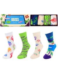 Happy Socks - 4-Pack Pool Party Gift Set Cotton - Lyst