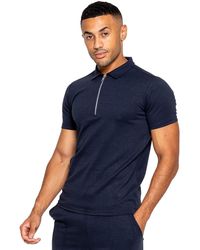 Enzo - Poloshirt Met Rits - Lyst