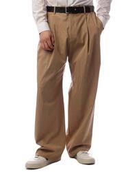 BOSS - Karliea Solid Patterned Wide Leg Trousers - Lyst