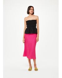 Whistles - Flower Charm Bias Cut Skirt - Lyst