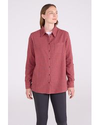 Mountain Warehouse - 'Balsam' Longline Flannel Shirt Brushed Cotton Buttoned Top - Lyst