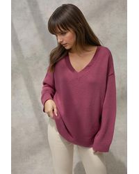 Hiccup - Thick Knit V-Neck Sweater - Lyst