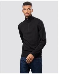 Tommy Hilfiger - Organic Cotton Cashmere Zip-Mock Sweater - Lyst