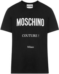 Moschino - Couture Milano T-Shirt Cotton - Lyst