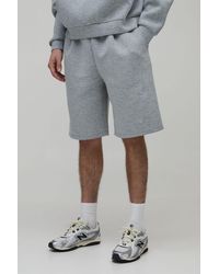 BoohooMAN - Relaxed Fit Scuba Marl Long Shorts - Lyst