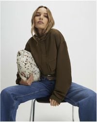 River Island - Bomber Jacket Funnel Neck Nylon - Lyst