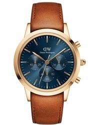Daniel Wellington - Dw00100639 Iconic Chronograph Rose 42Mm Watch - Lyst