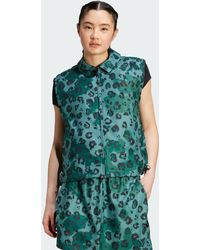 adidas - Animal Print 3-Stripes Woven Vest - Lyst