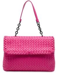 Bottega Veneta - Pre-Owned Medium Nappa Intrecciato Olimpia Shoulder Bag - Lyst