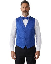 TruClothing - Paisley Floral 3 Piece Waistcoat Bow Tie Hankie Set - Lyst