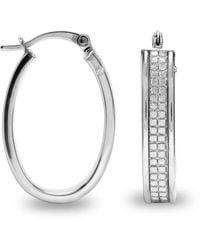 Bibei - Oval Hoop Earrings - Lyst