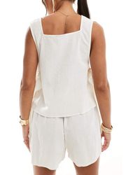 ASOS - Kayla Mix And Match Tie Side Beach Top - Lyst