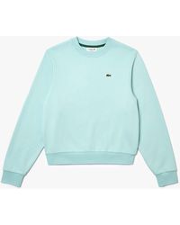Lacoste - Relaxed Fit Fleece Crewneck Sweatshirt - Lyst
