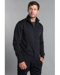 French Connection - Cotton Blend Funnel Neck Zip Jumper - Lyst