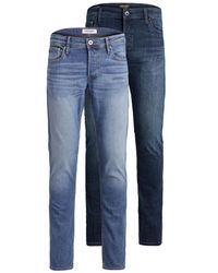 Jack & Jones - Multipack-jeans Voor , Glenn Original Low Rise & Slim Fit, 2-pack, 34w/32l - Lyst
