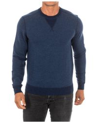 Hackett - Long-sleeved Round Neck Sweater Hm701844 Wool - Lyst