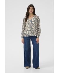 Cream - Blouse Met Lange Mouwen Crbea Blouse Met Lange Mouwen Regular Fit - Lyst