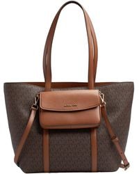 Michael Kors - 2-In-1 Tote Bag Jet Set Travel Large Set Handbag And Shoulder Bag 35S6Gtvt3B - Lyst