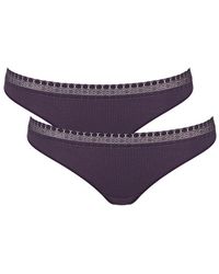 Sloggi - Go Ribbed Brazil Briefs 2 Pack - Lyst