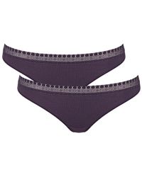 Sloggi - Go Ribbed Brazil Briefs 2 Pack - Lyst