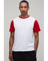 BoohooMAN - Regular Fit Colour Block Ringer T-Shirt - Lyst