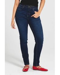 Bench - 'Faye' Cotton Blend 5 Pocket Skinny Jeans - Lyst
