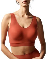 Chantelle - Softstretch V-Neck Jersey Crop Top - Lyst