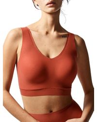 Chantelle - Softstretch V-Neck Jersey Crop Top - Lyst