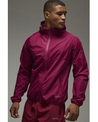 BoohooMAN - Man Active Shower Resist Ripstop Regular Fit Windbreaker - Lyst