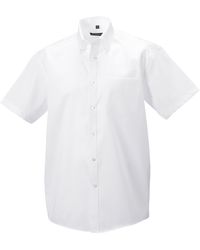 Russell - Collection Short Sleeve Ultimate Non-Iron Shirt Cotton - Lyst