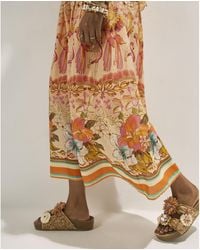 River Island - Sandals Raffia Flower Footbed Pu - Lyst