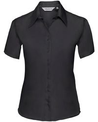Russell - Collection /Ladies Ultimate Non-Iron Short-Sleeved Shirt Cotton - Lyst